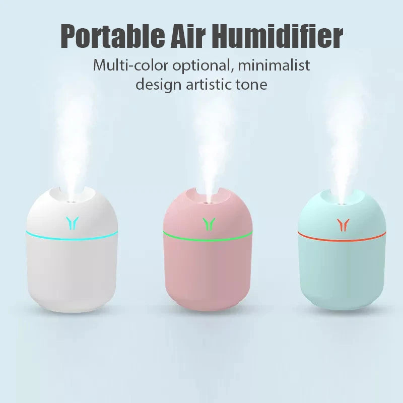 250ML Mini Aroma Oil Diffuser USB Electric Air Humidifier with LED Night Lamp