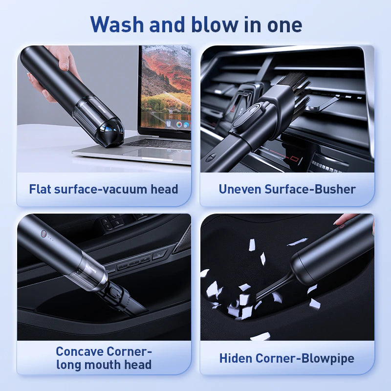 Wireless Portable Handheld 135W Strong Suction Car Handy Vacuum Cleaner