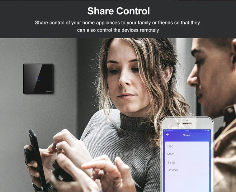 WiFi Smart Wall Touch Switch