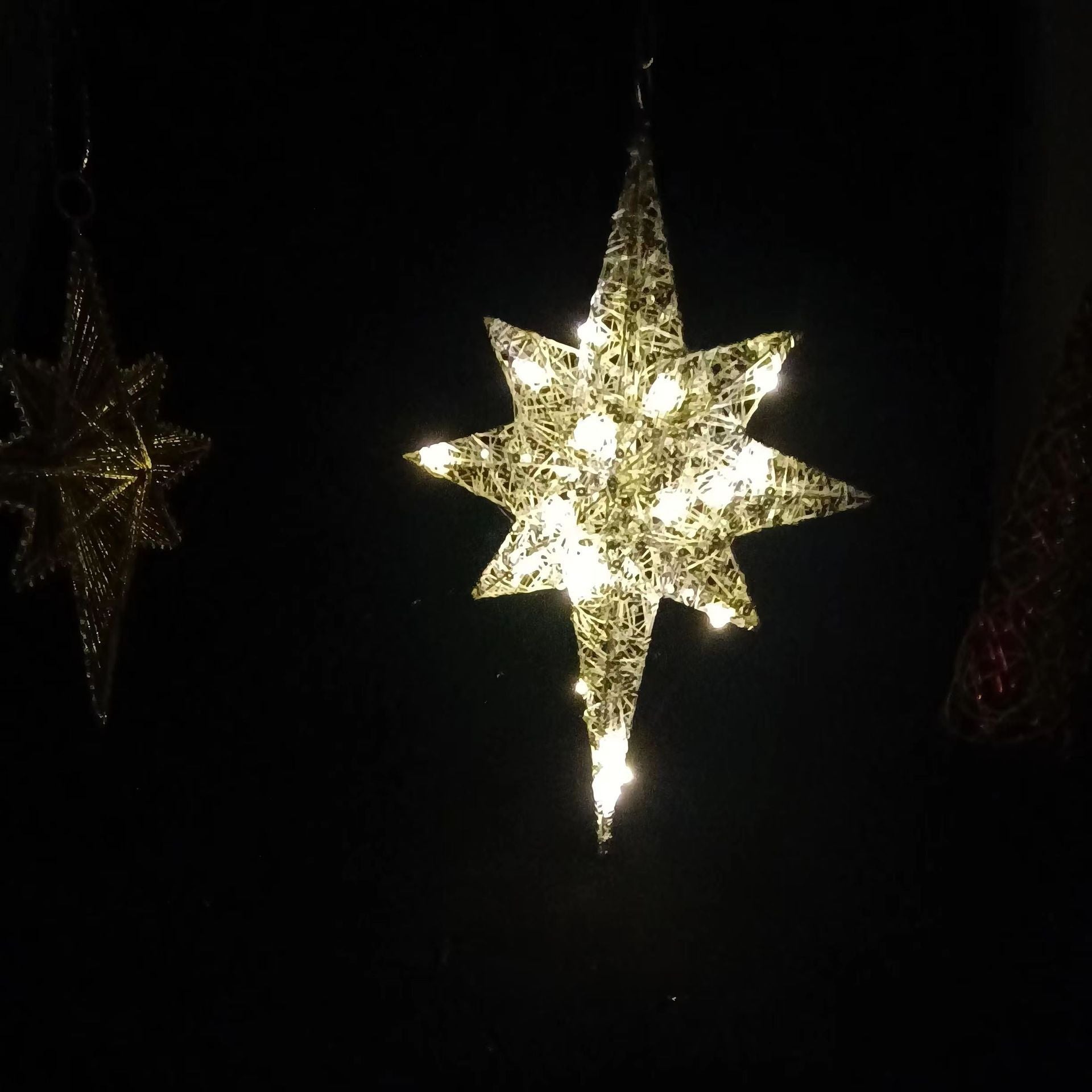 Christmas Tree Octagonal Star Ornaments