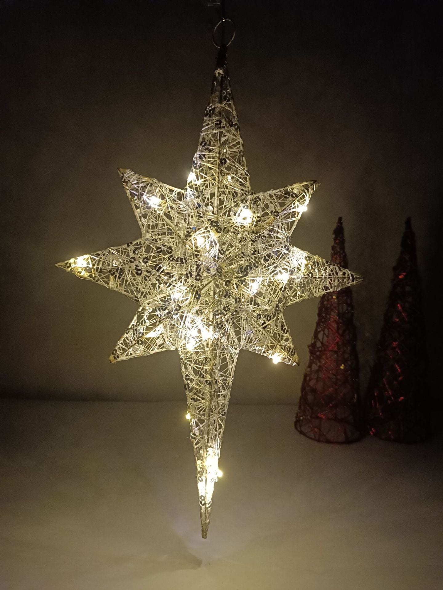 Christmas Tree Octagonal Star Ornaments