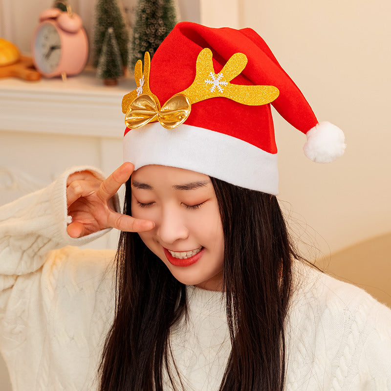 Santa Claus Dress Up Headwear Antlers Hat