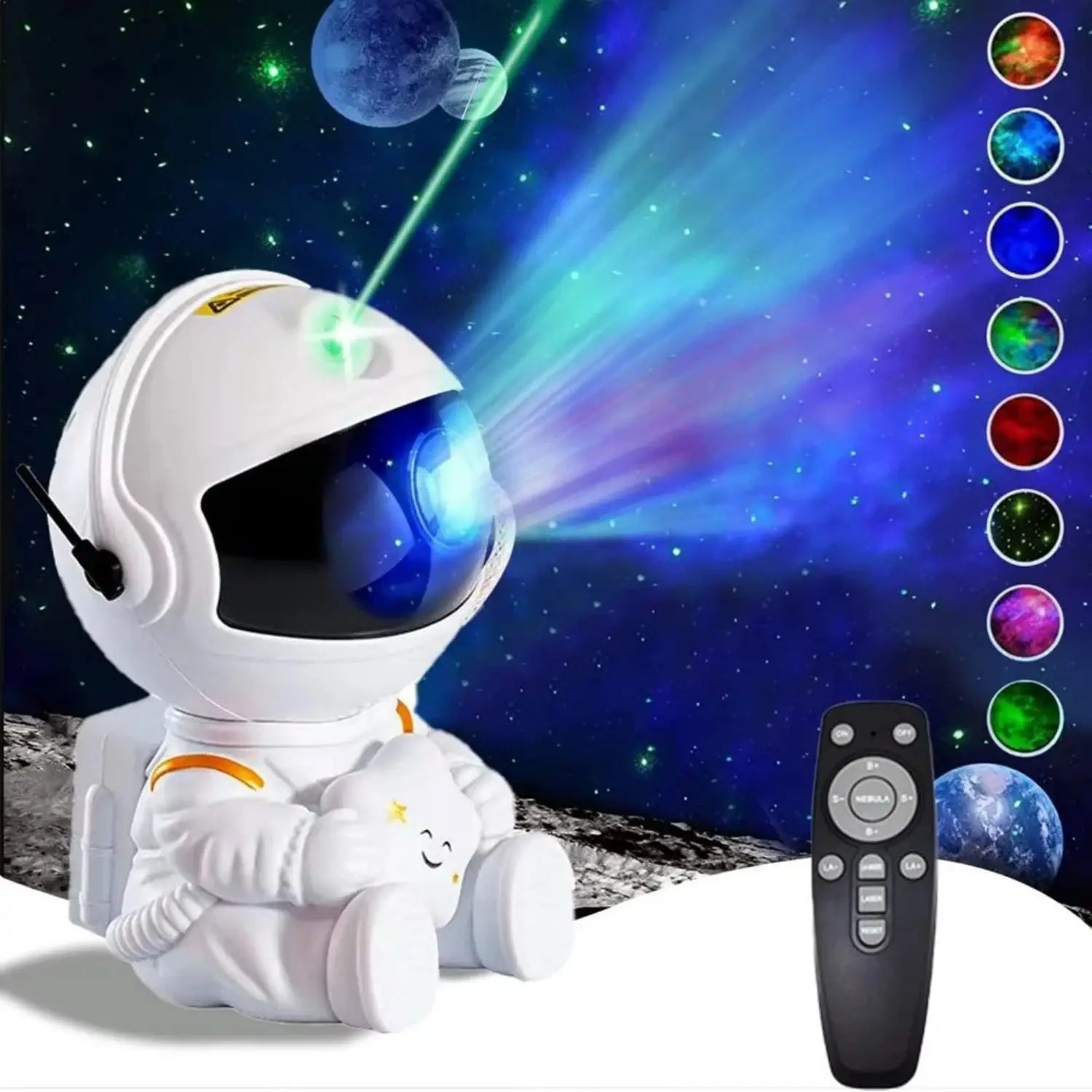 Astronaut Projection Light Ambiance Starry Galaxy Nightlight Bedside