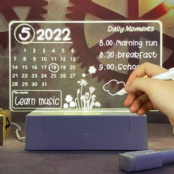 Creative Led Note Board Night Light USB Message Board with Pen Holiday Light Children Girlfriend Gift Decoration DIY Night Lamp