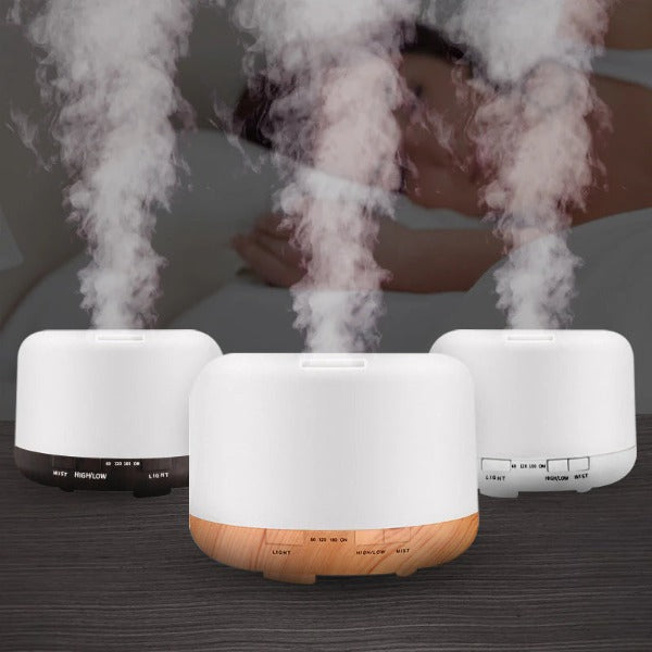 2023 New Aroma Diffuser Air Humidifier 500ML Ultrasonic Cool Mist Maker Fogger LED Essential Oil Aroma Diffuser