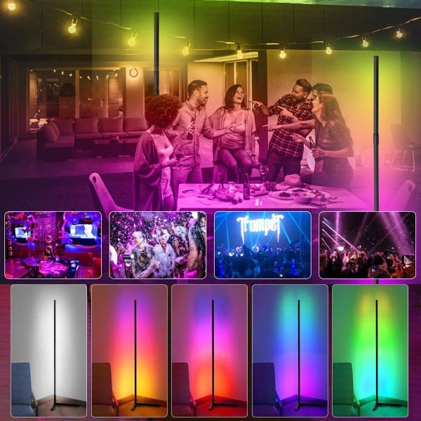 Living Room Corner Floor Lamp 150 Tuya LED Smart RGB Mood Light for Bedroom Nordic Home Decor Table Lamp Interior Stand Lighting