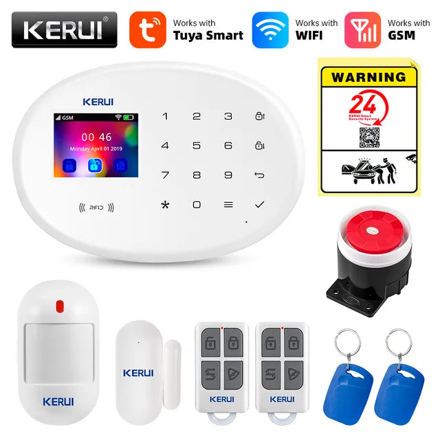 Mart WIFI GSM Security Alarm System Works With Alexa Home