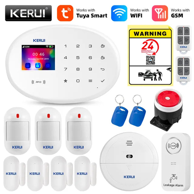 Mart WIFI GSM Security Alarm System Works With Alexa Home