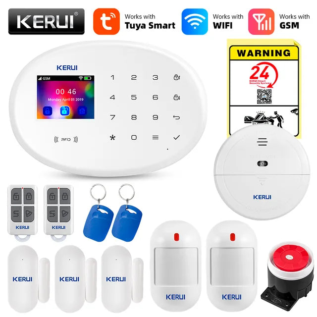 Mart WIFI GSM Security Alarm System Works With Alexa Home