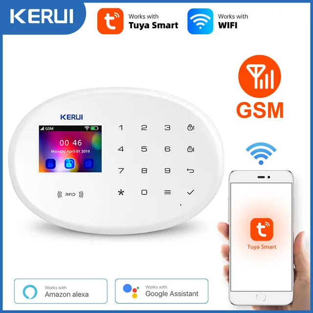 Mart WIFI GSM Security Alarm System Works With Alexa Home