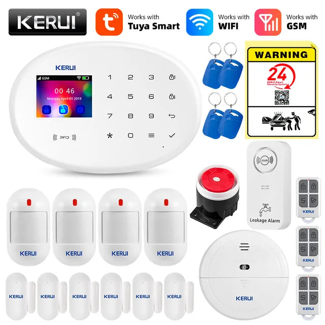 Mart WIFI GSM Security Alarm System Works With Alexa Home