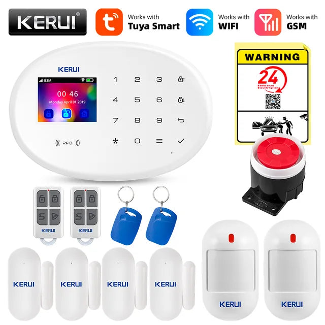 Mart WIFI GSM Security Alarm System Works With Alexa Home