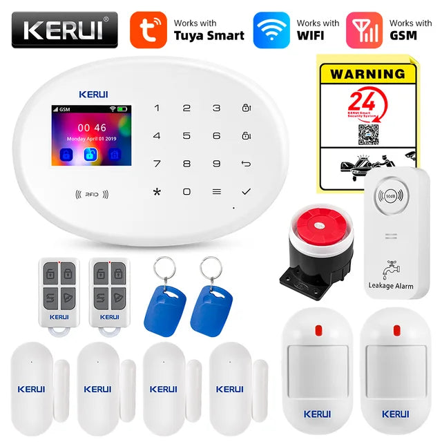 Mart WIFI GSM Security Alarm System Works With Alexa Home