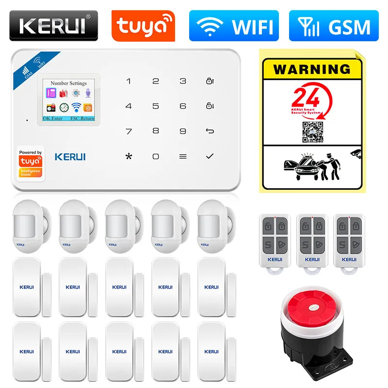 Mart WIFI GSM Security Alarm System Works With Alexa Home