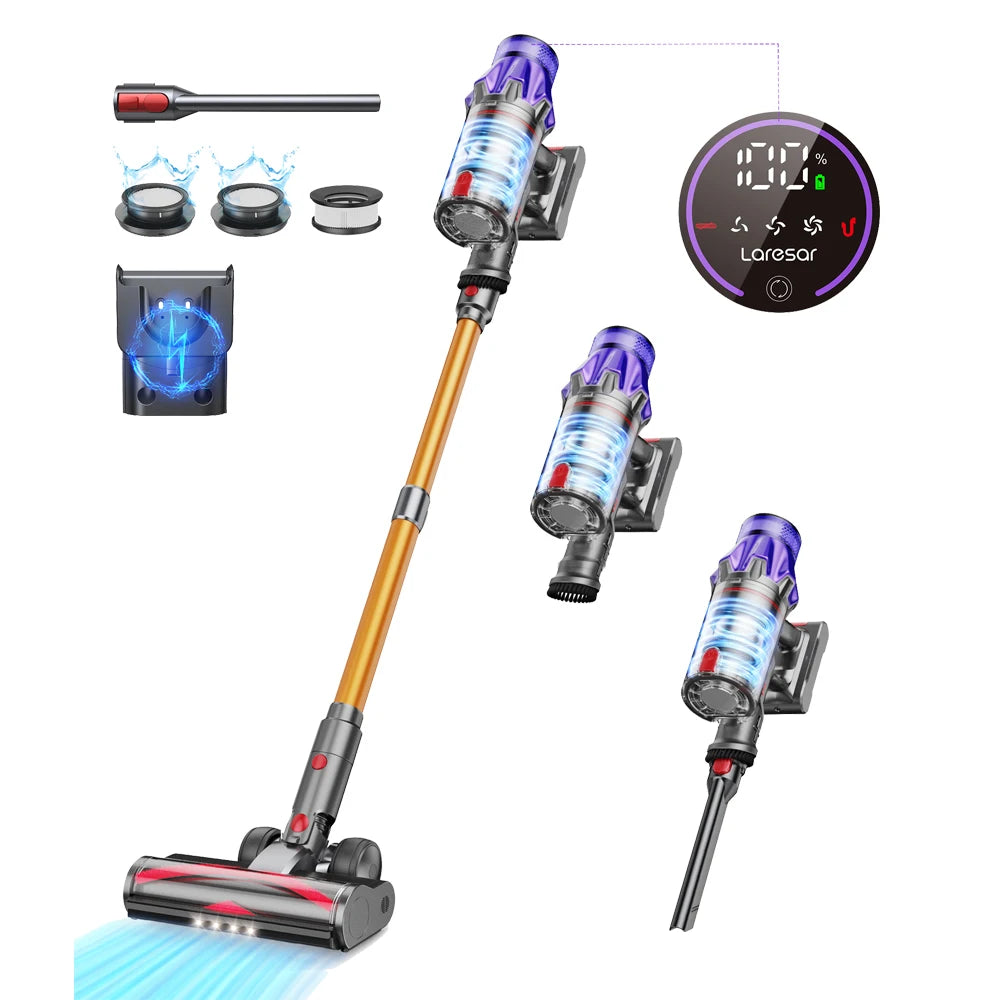 Cordless Vacuum Cleaner 500W 50KPA Suction Power Handheld smart Home