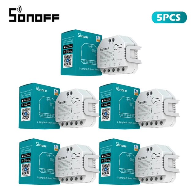 Gang Dual Relay Module DIY MINI Smart Switch Power Metering Smart Home Control