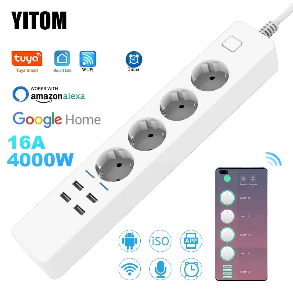 Smart Plug WIFI US Alexa Google Home Voice Control Timer Outlet Smart Life Remote Control