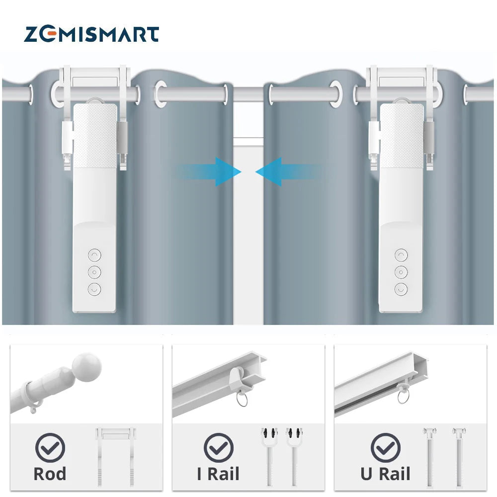 Smart Curtain Driver Robot For Roman Rod I Type Curtains