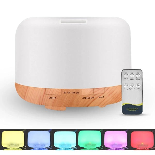 2023 New Aroma Diffuser Air Humidifier 500ML Ultrasonic Cool Mist Maker Fogger LED Essential Oil Aroma Diffuser